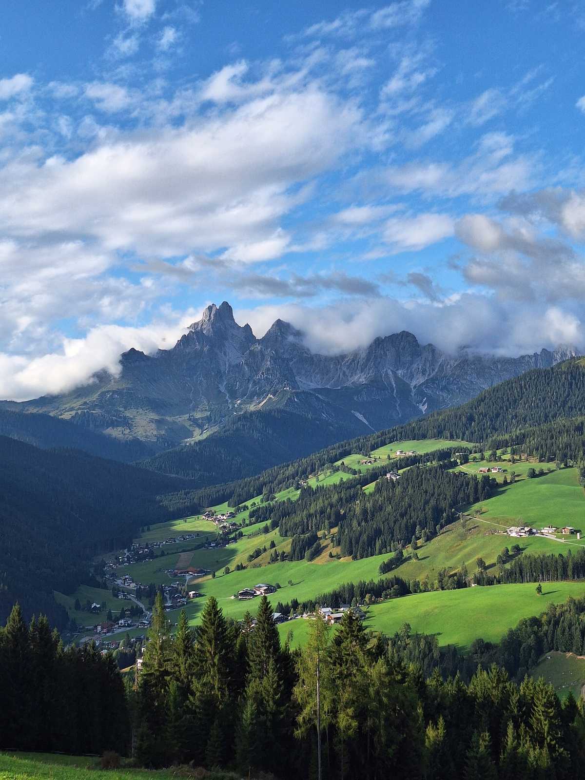 Blick von der Moosalm auf die Bischofsmütze